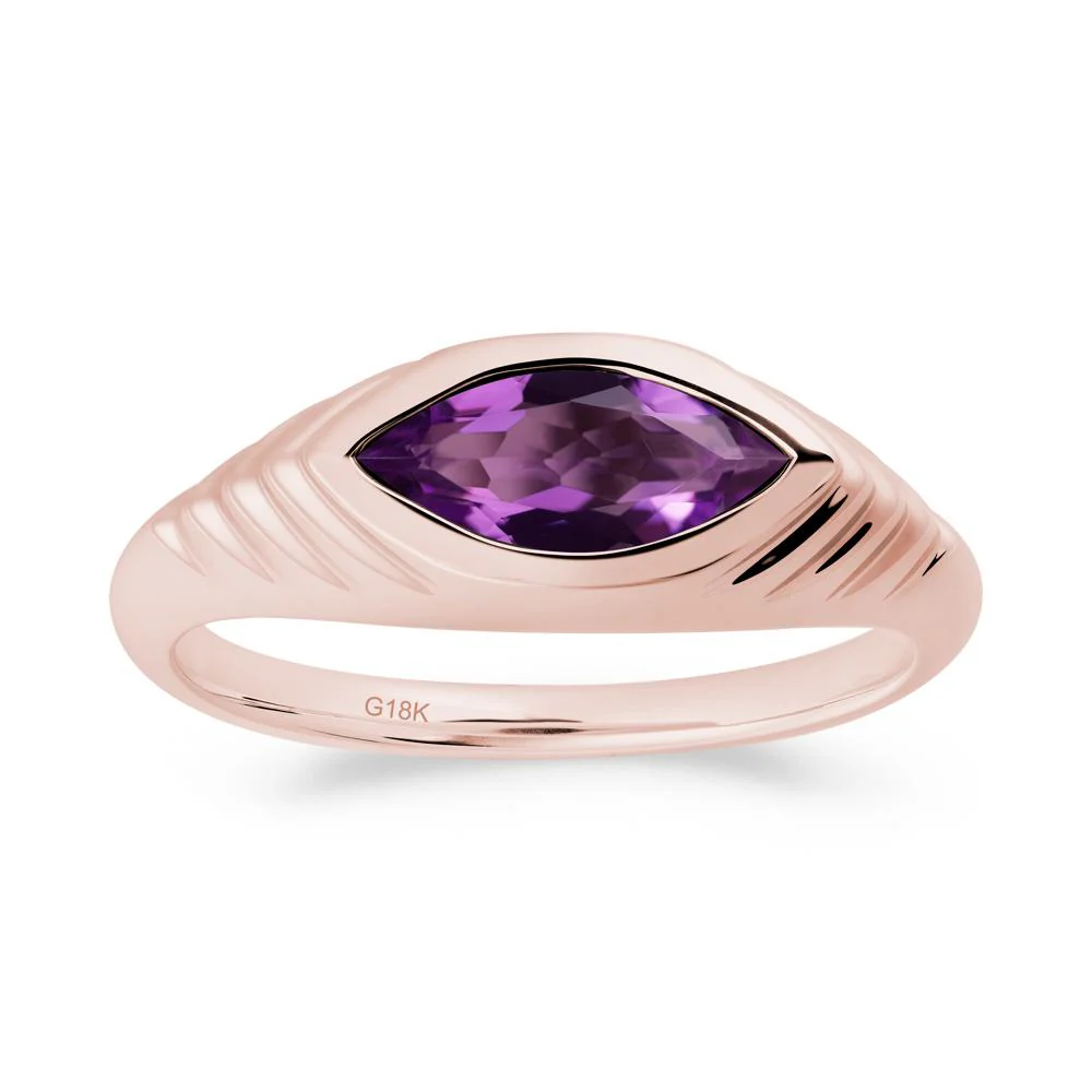Evil Eye Inspired Amethyst Ring - Image 7