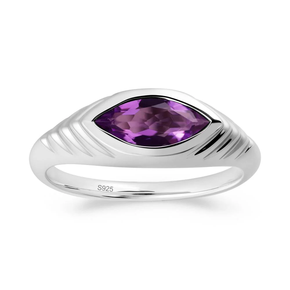 Evil Eye Inspired Amethyst Ring - Image 8