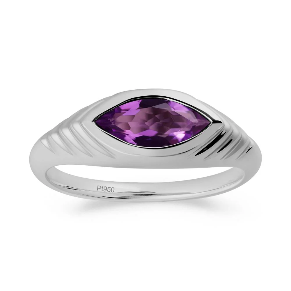 Evil Eye Inspired Amethyst Ring - Image 9