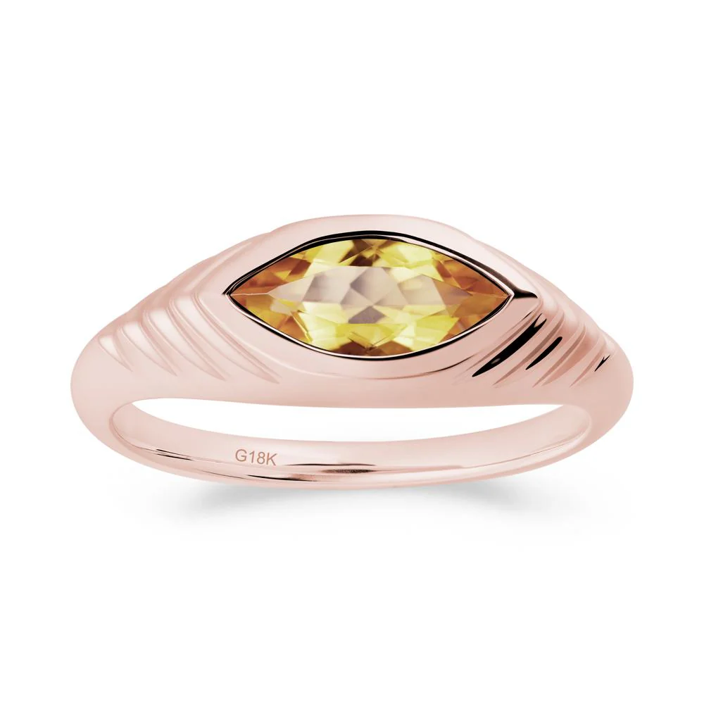 Evil Eye Inspired Citrine Ring - Image 7
