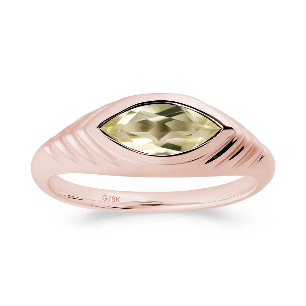 Evil Eye Inspired Lemon Quartz Ring - Image 2