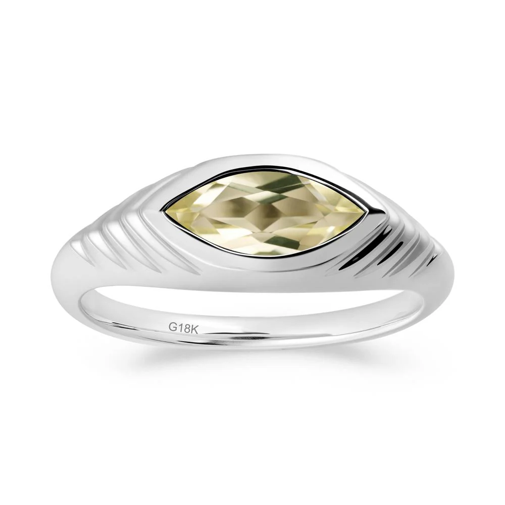 Evil Eye Inspired Lemon Quartz Ring - Image 5