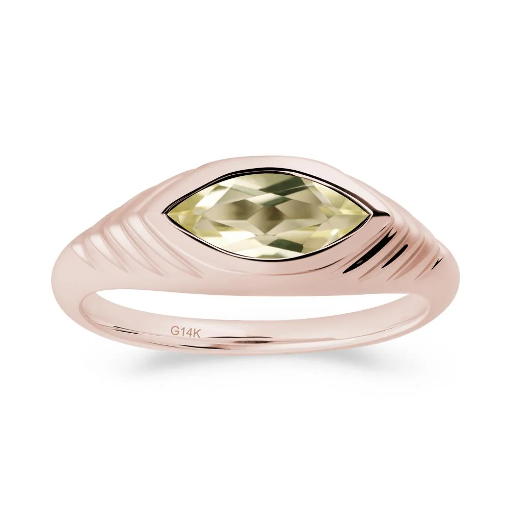 Evil Eye Inspired Lemon Quartz Ring - Image 7