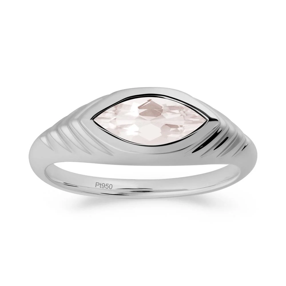Evil Eye Inspired Morganite Ring - Image 2