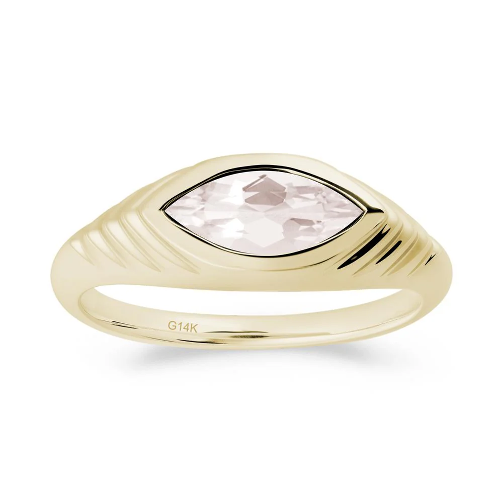 Evil Eye Inspired Morganite Ring - Image 4