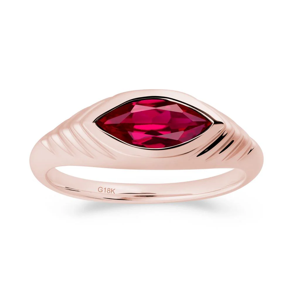 Evil Eye Inspired Ruby Ring - Image 2