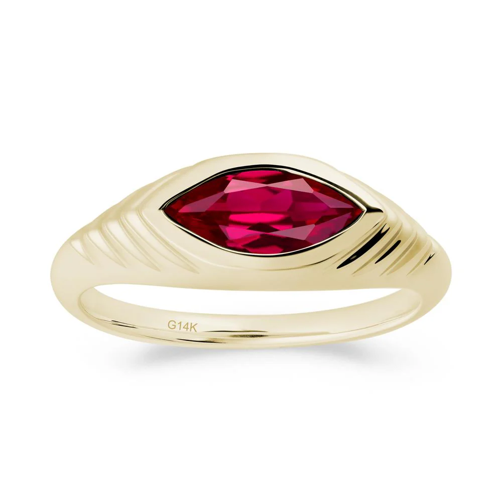 Evil Eye Inspired Ruby Ring - Image 3