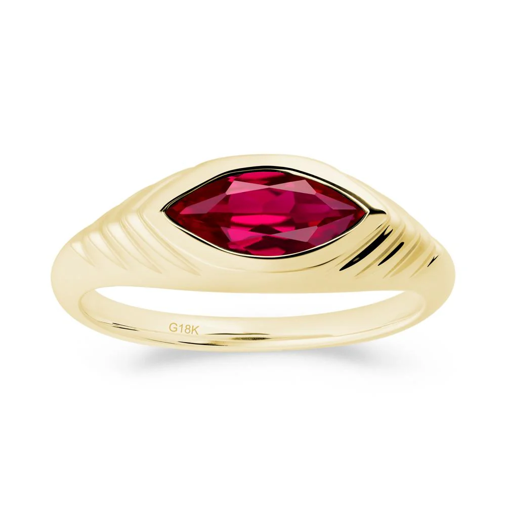Evil Eye Inspired Ruby Ring - Image 4