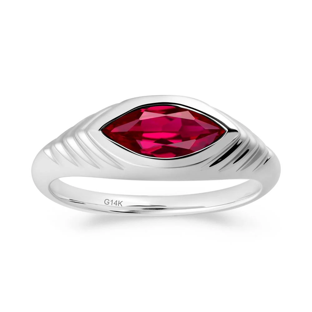 Evil Eye Inspired Ruby Ring - Image 5