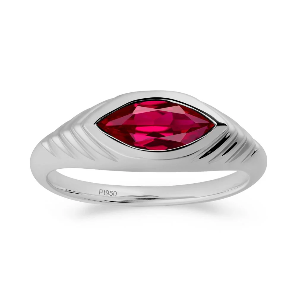 Evil Eye Inspired Ruby Ring - Image 7