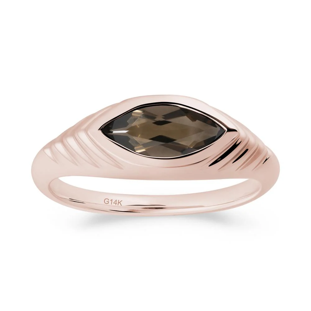 Evil Eye Inspired Smoky Quartz Ring - Image 6