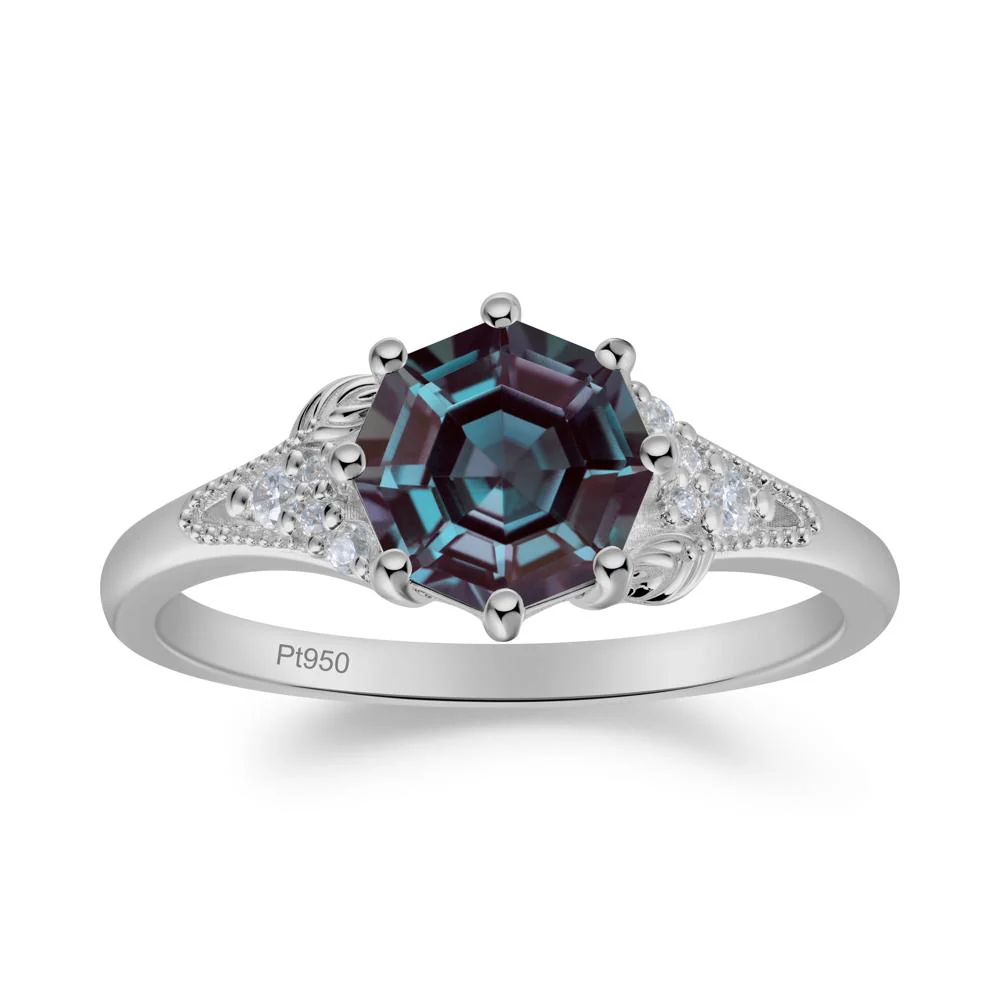 Filigree Octagon Alexandrite Ring - Image 2
