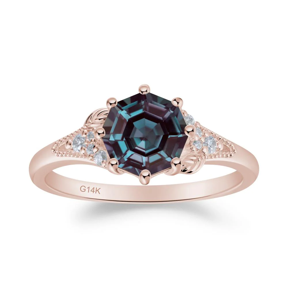 Filigree Octagon Alexandrite Ring - Image 4