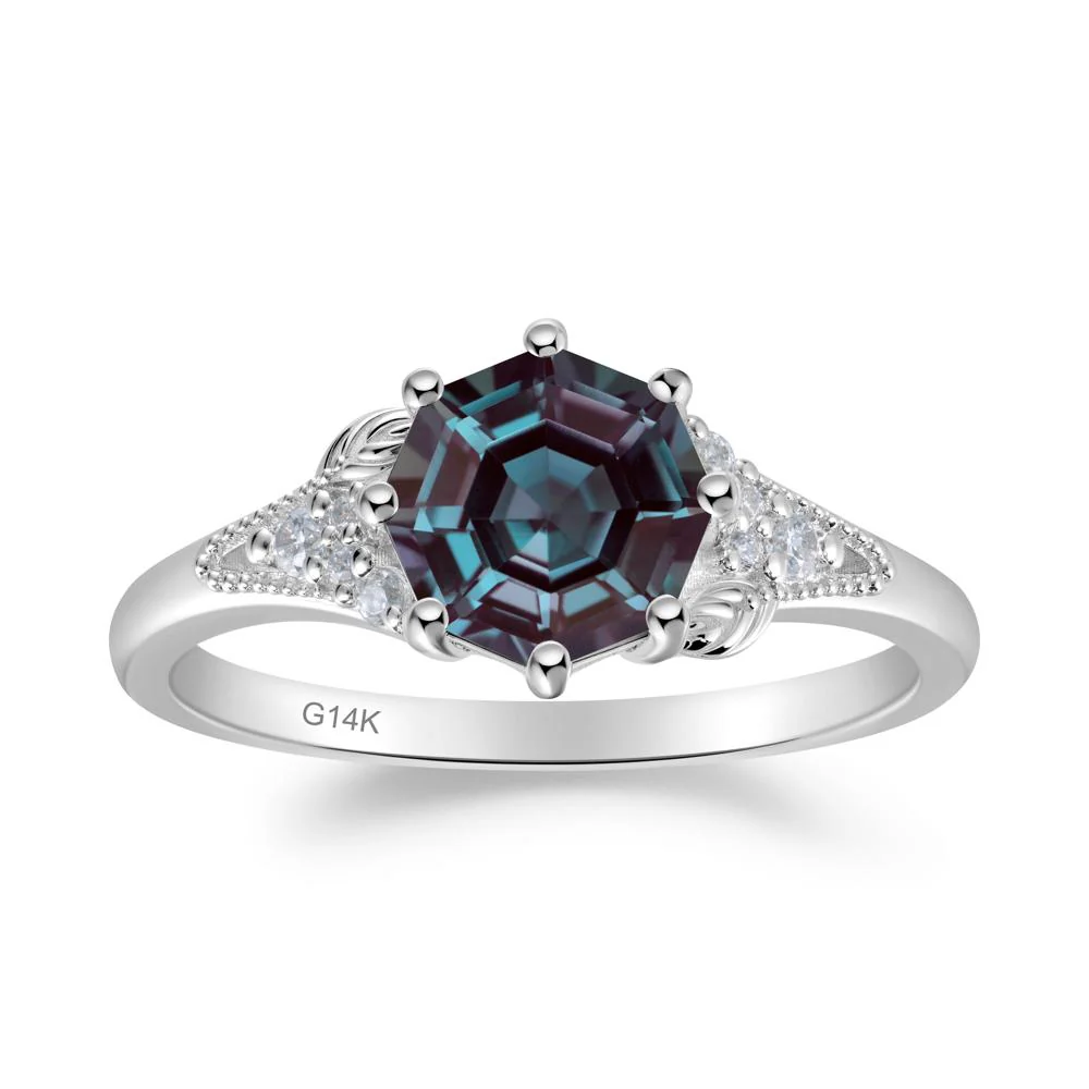 Filigree Octagon Alexandrite Ring - Image 5