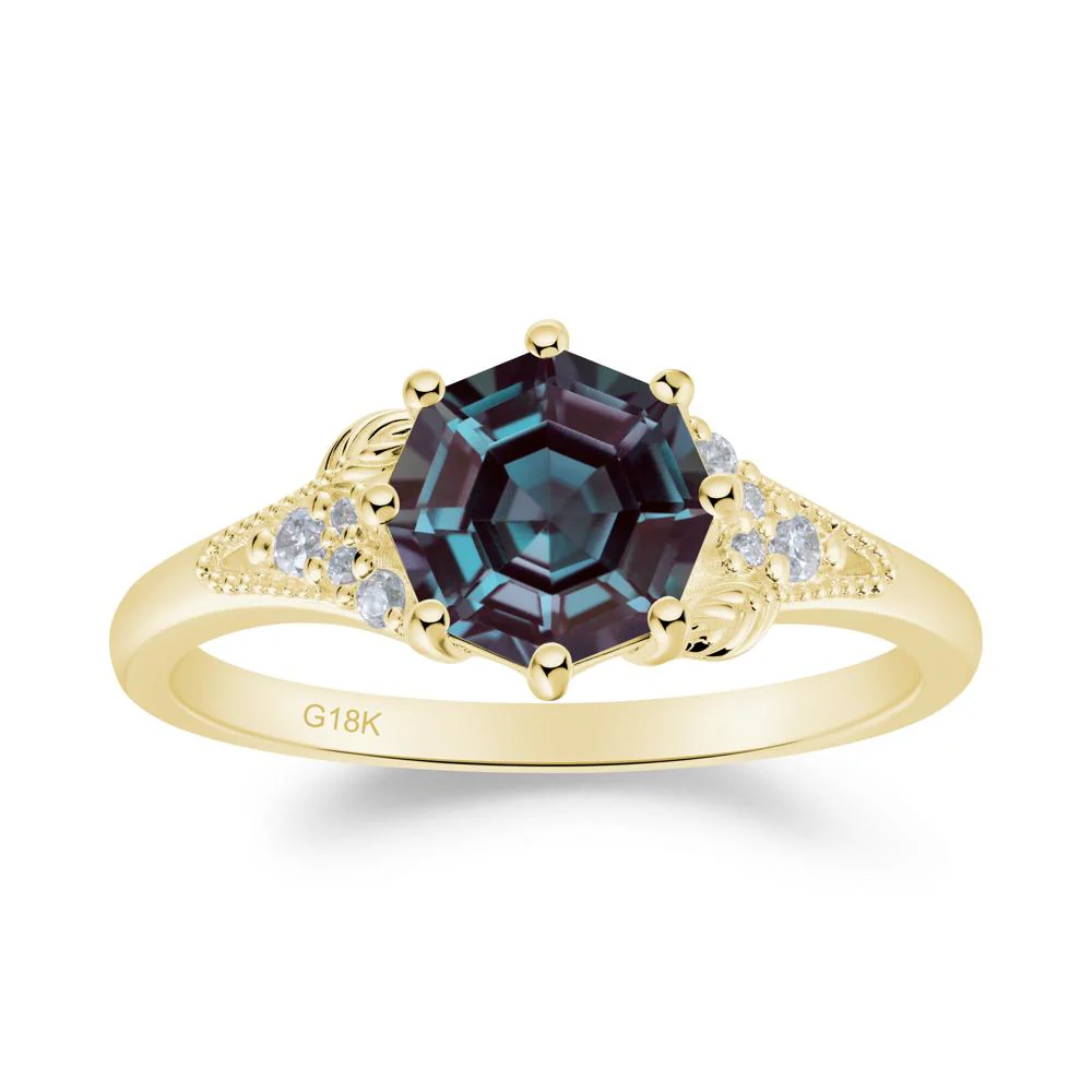 Filigree Octagon Alexandrite Ring - Image 7