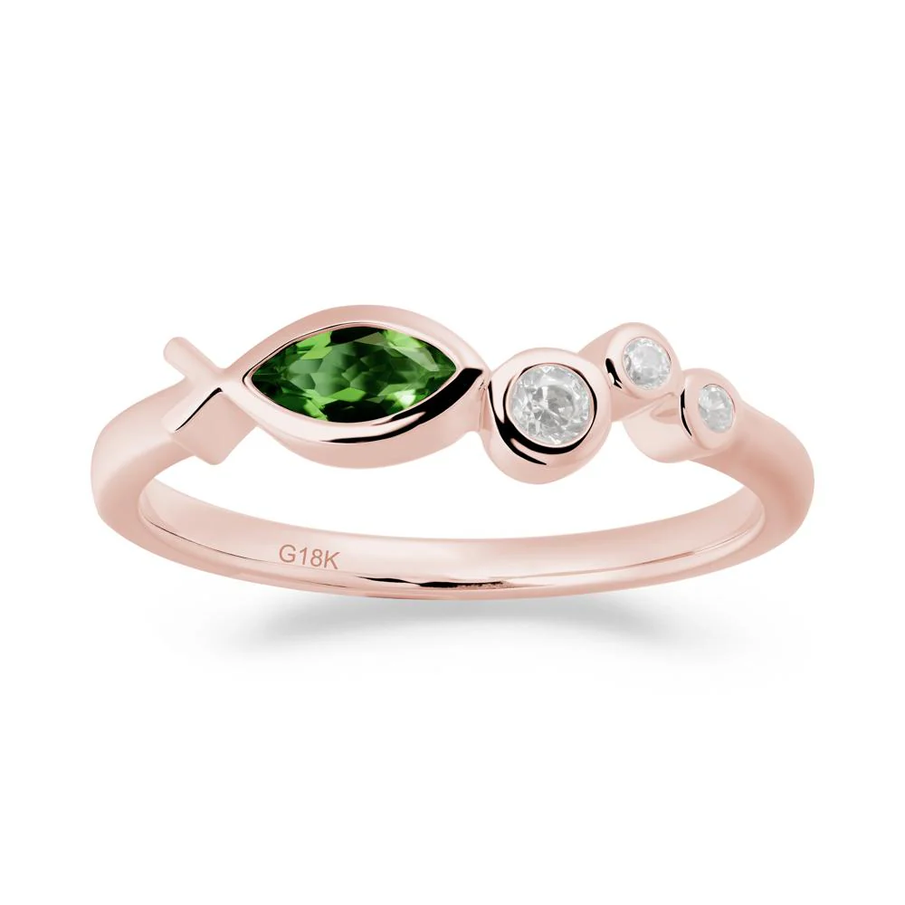 Fish Inspired Diopside Ring - Image 6