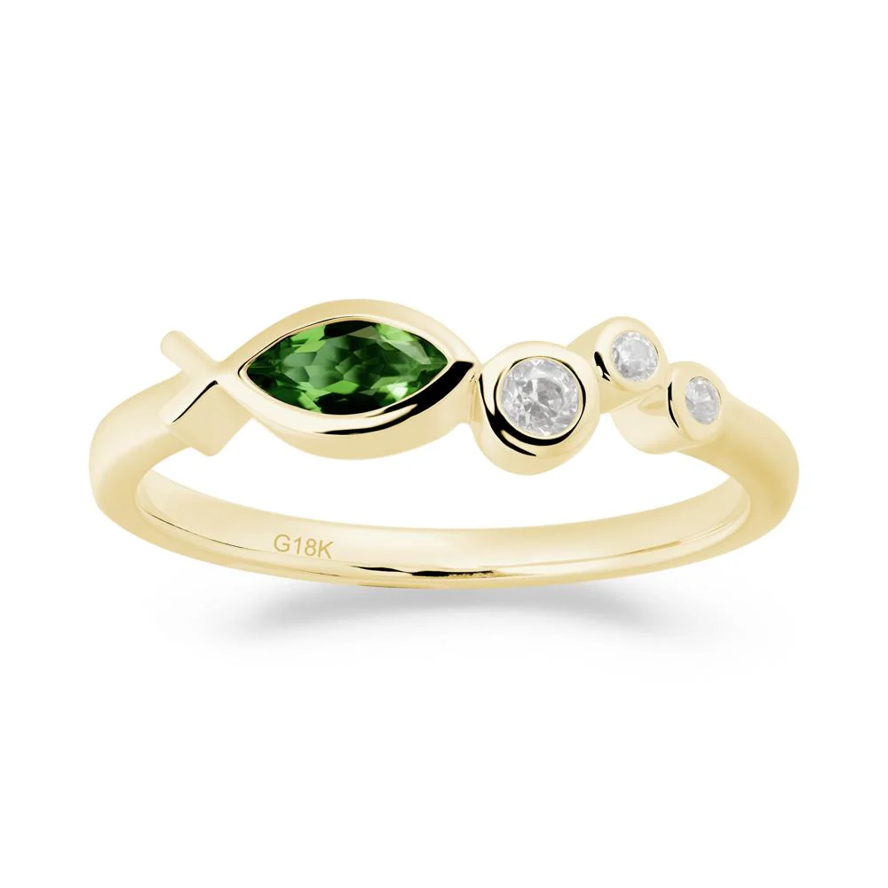 Fish Inspired Diopside Ring - Image 7