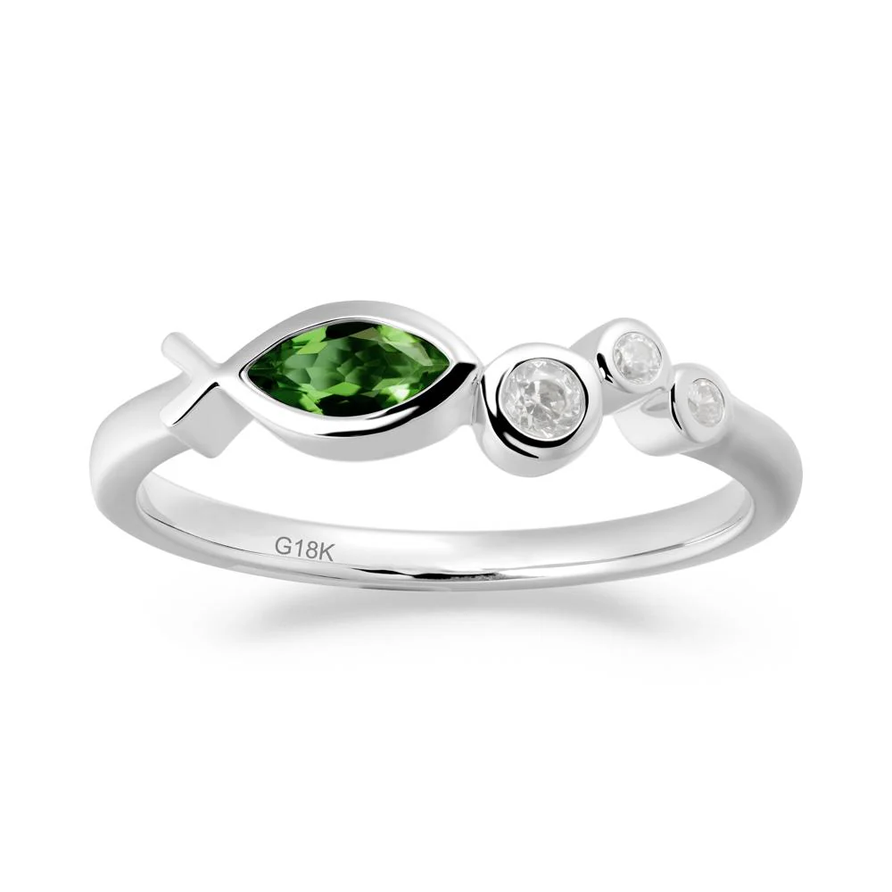 Fish Inspired Diopside Ring - Image 9
