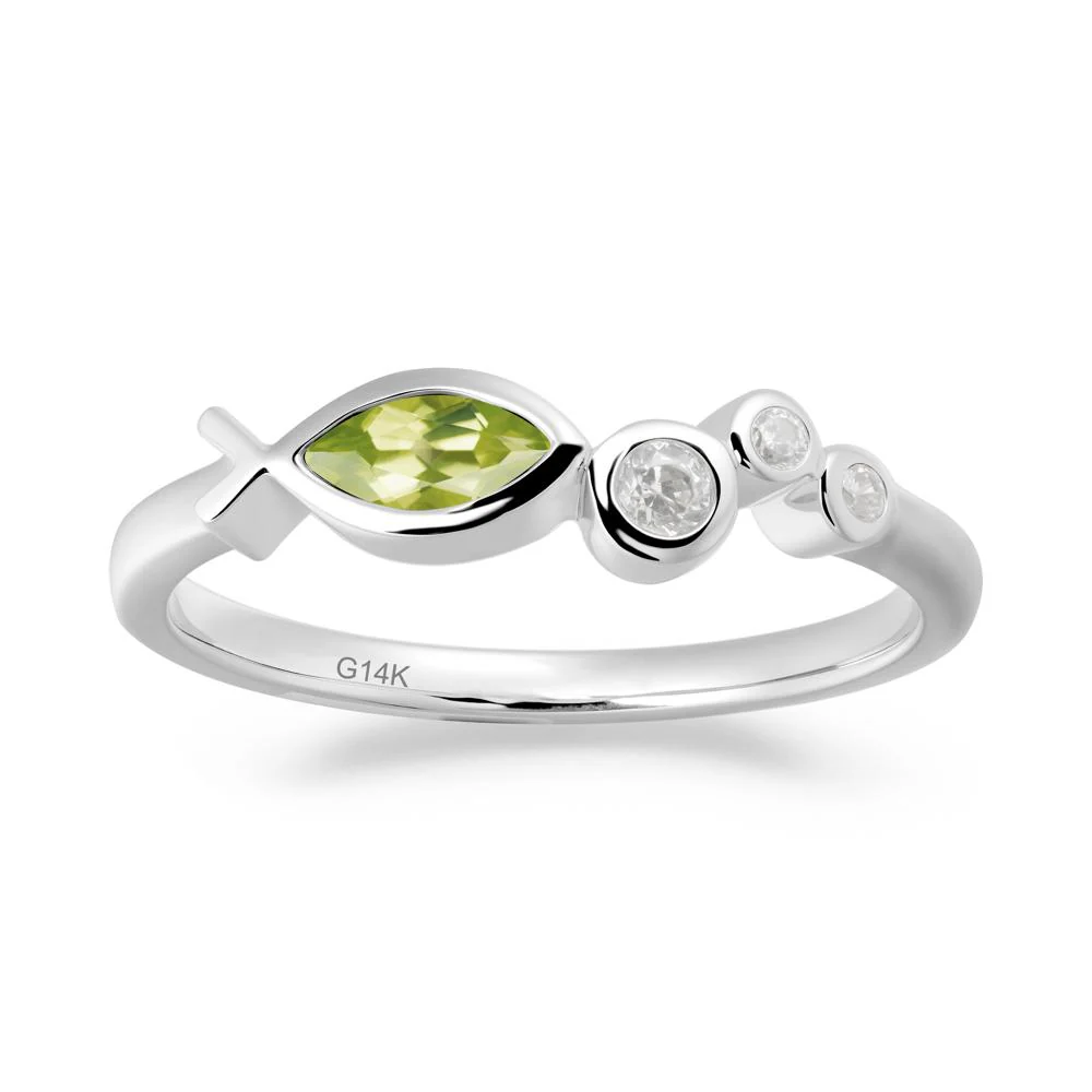 Fish Inspired Peridot Ring - Image 4