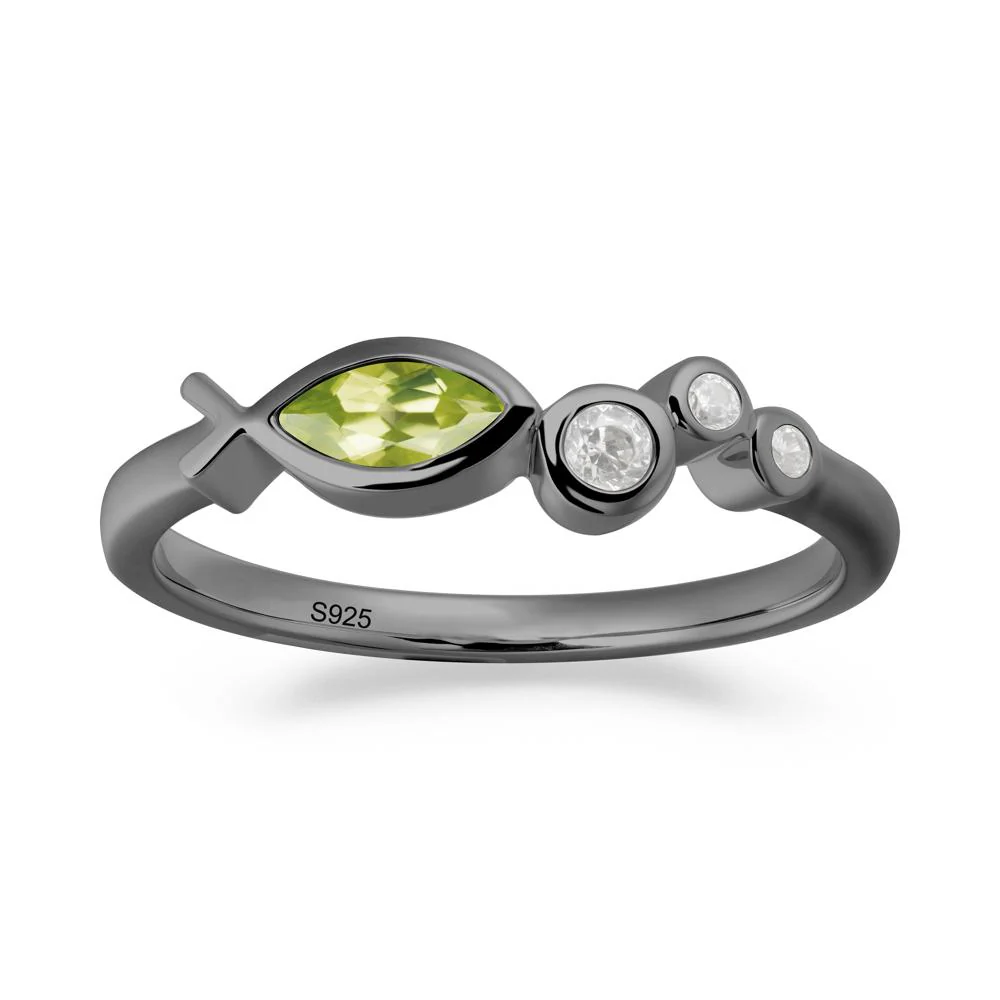 Fish Inspired Peridot Ring - Image 7