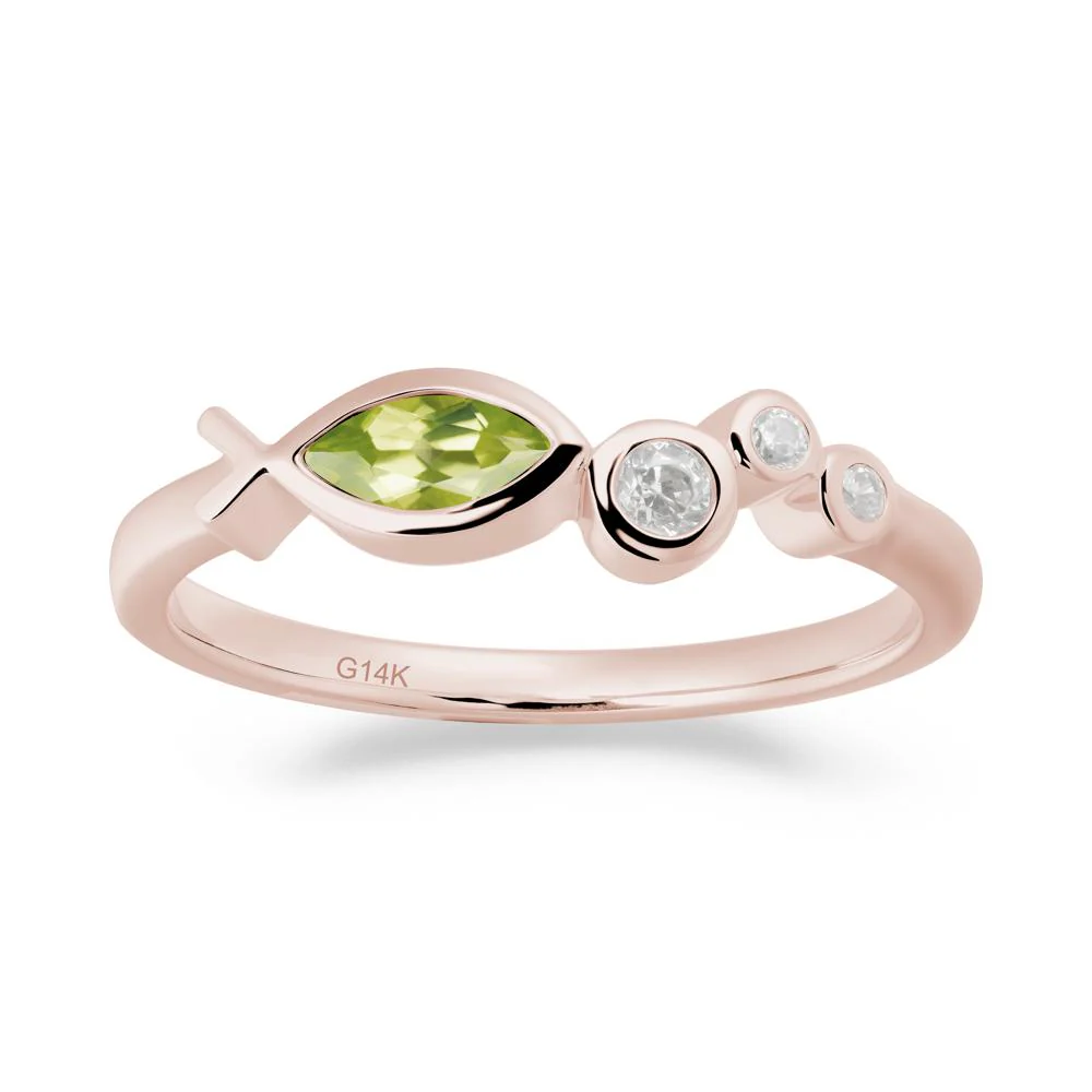 Fish Inspired Peridot Ring - Image 8