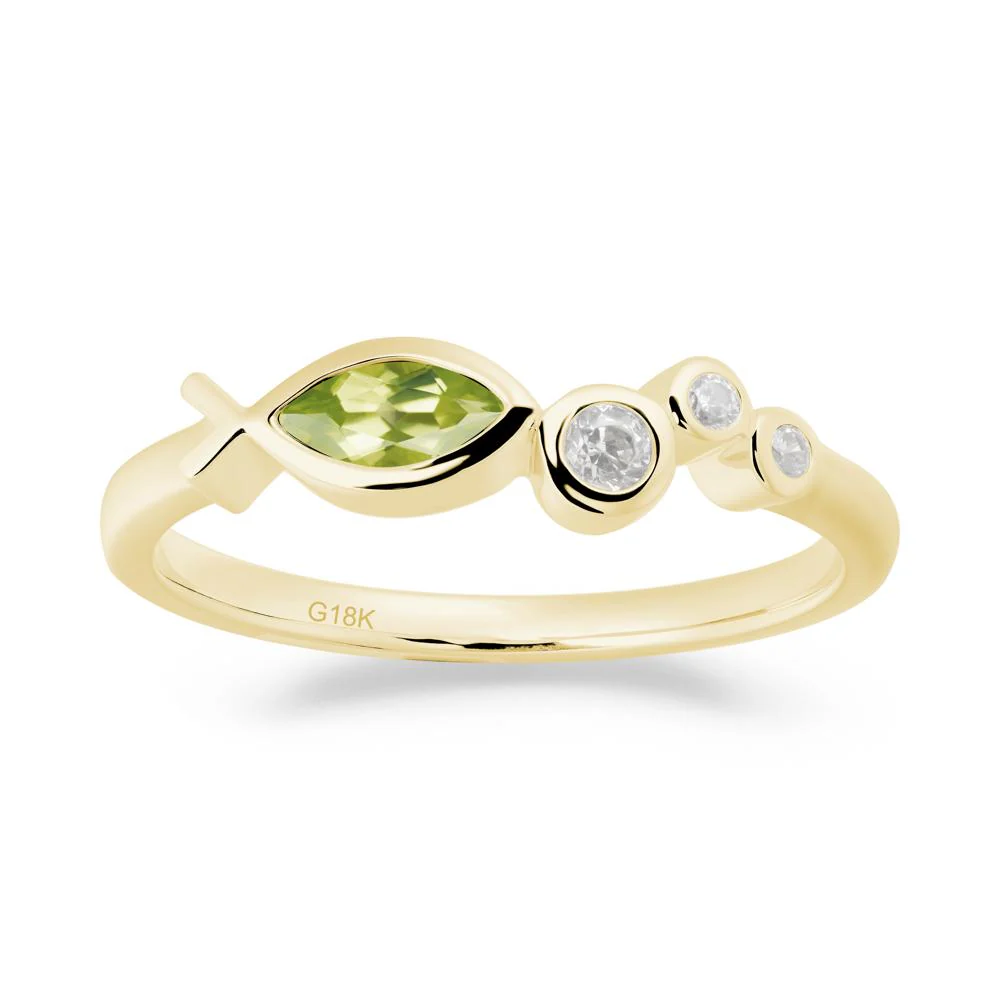 Fish Inspired Peridot Ring - Image 9