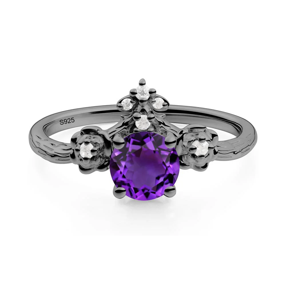 Floral Inspired Amethyst Statement Ring - Image 8