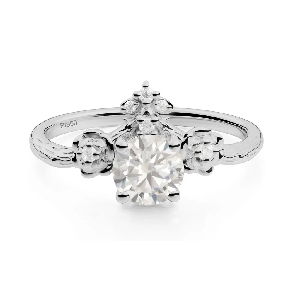Floral Inspired Cubic Zirconia Statement Ring - Image 4