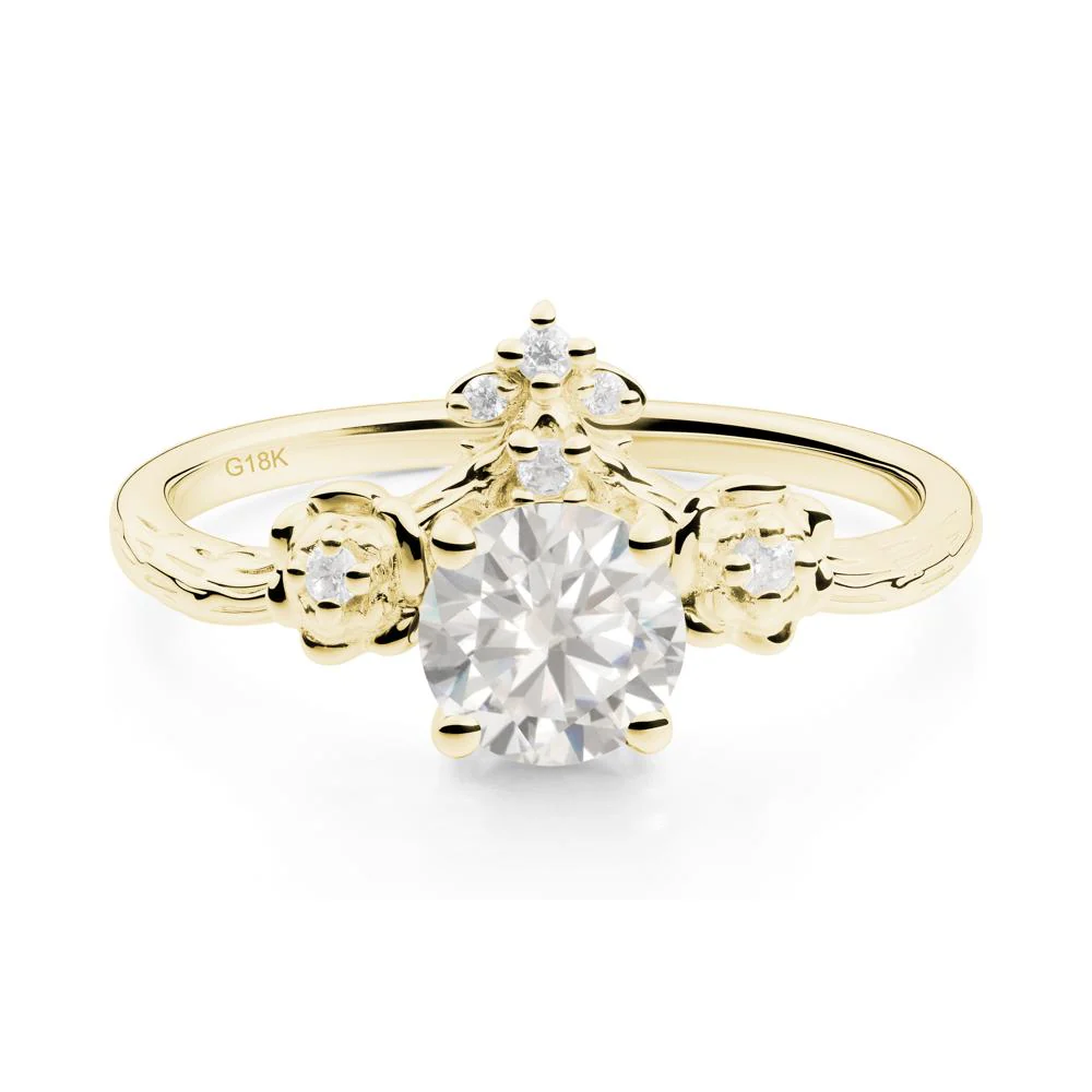 Floral Inspired Cubic Zirconia Statement Ring - Image 5