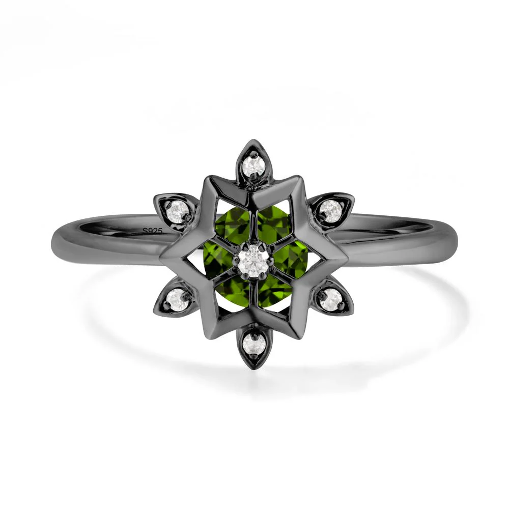 Floral Inspired Engagement Diopside Ring - Image 8
