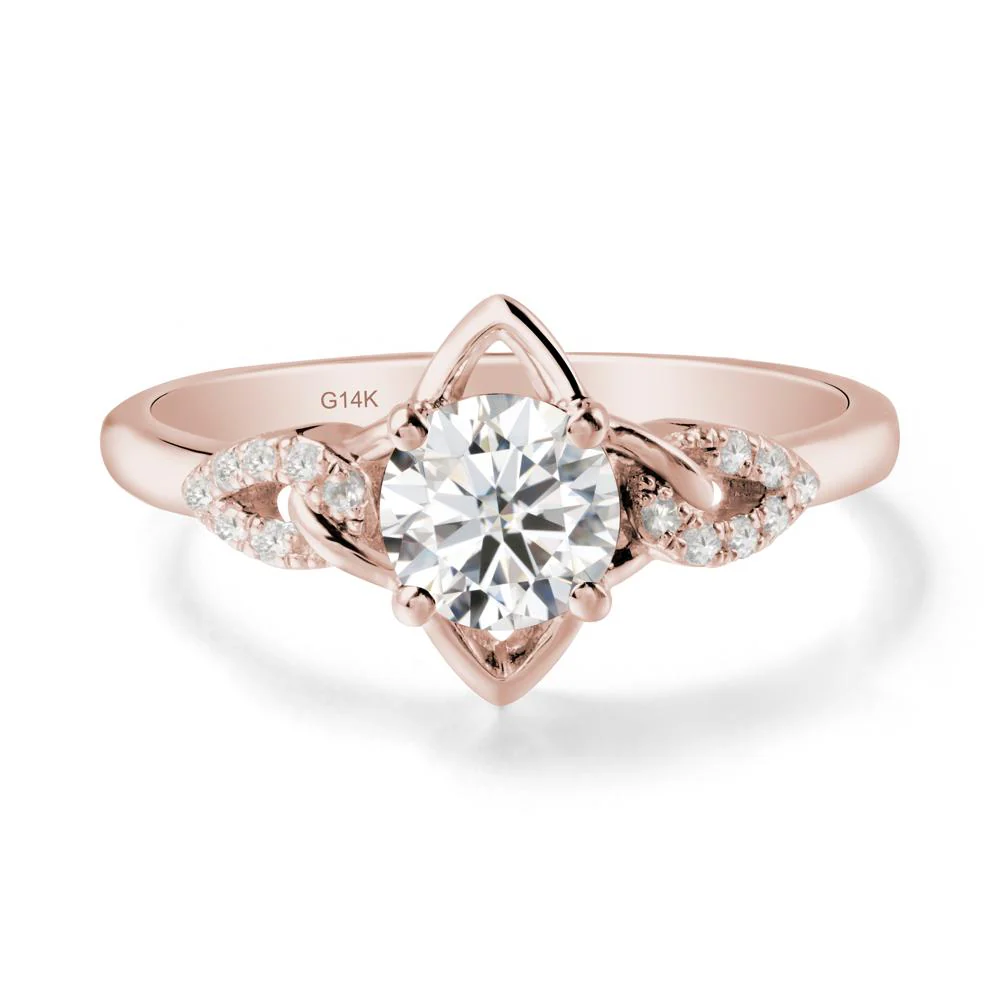 Four Pointed Star Moissanite Ring - Image 2