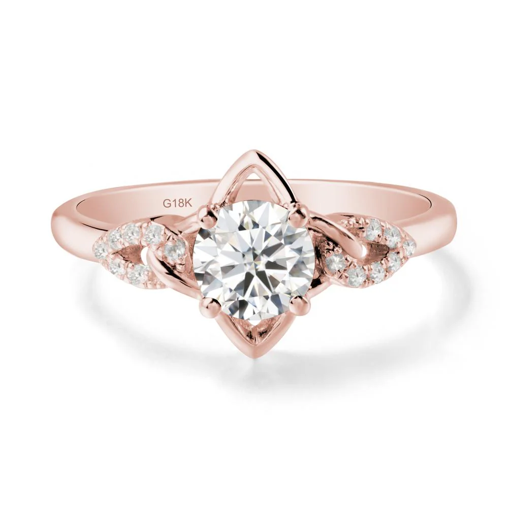 Four Pointed Star Moissanite Ring - Image 4