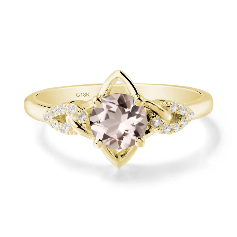 Unique Morganite Celtic Knot Ring - Image 7