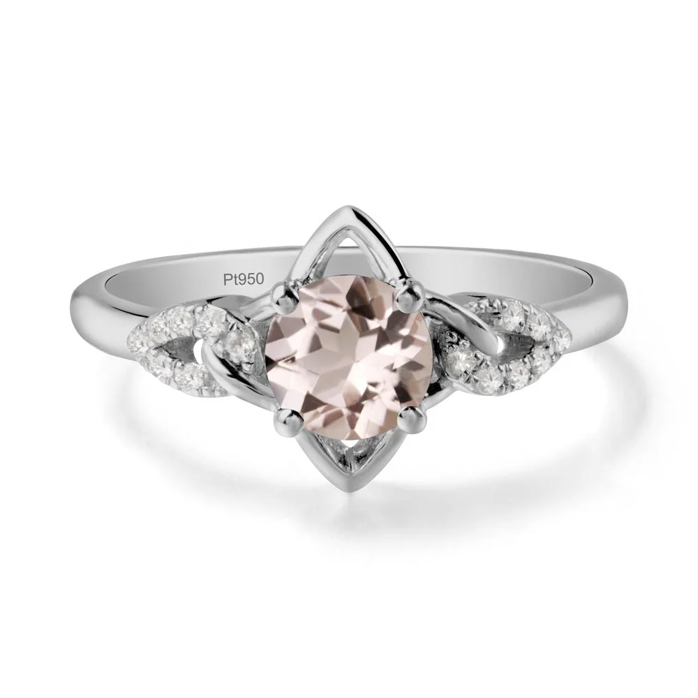 Unique Morganite Celtic Knot Ring - Image 9