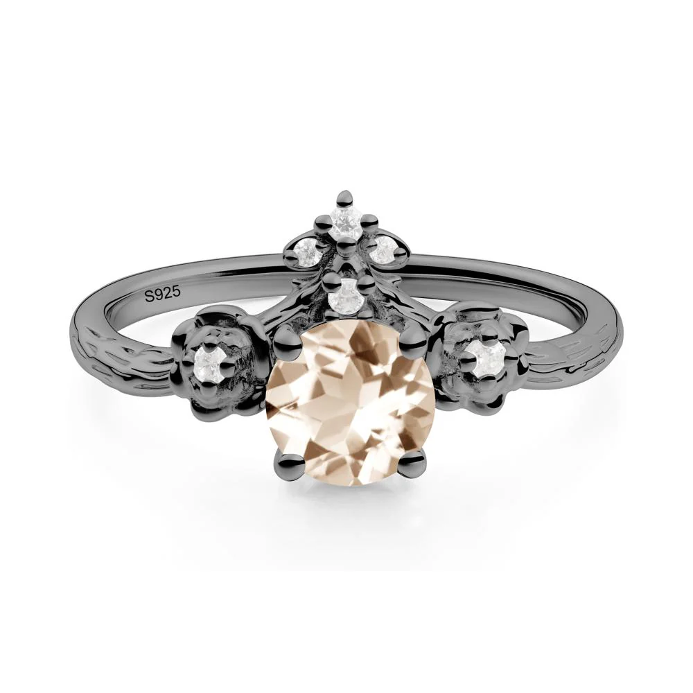 Floral Inspired Morganite Statement Ring - Image 2