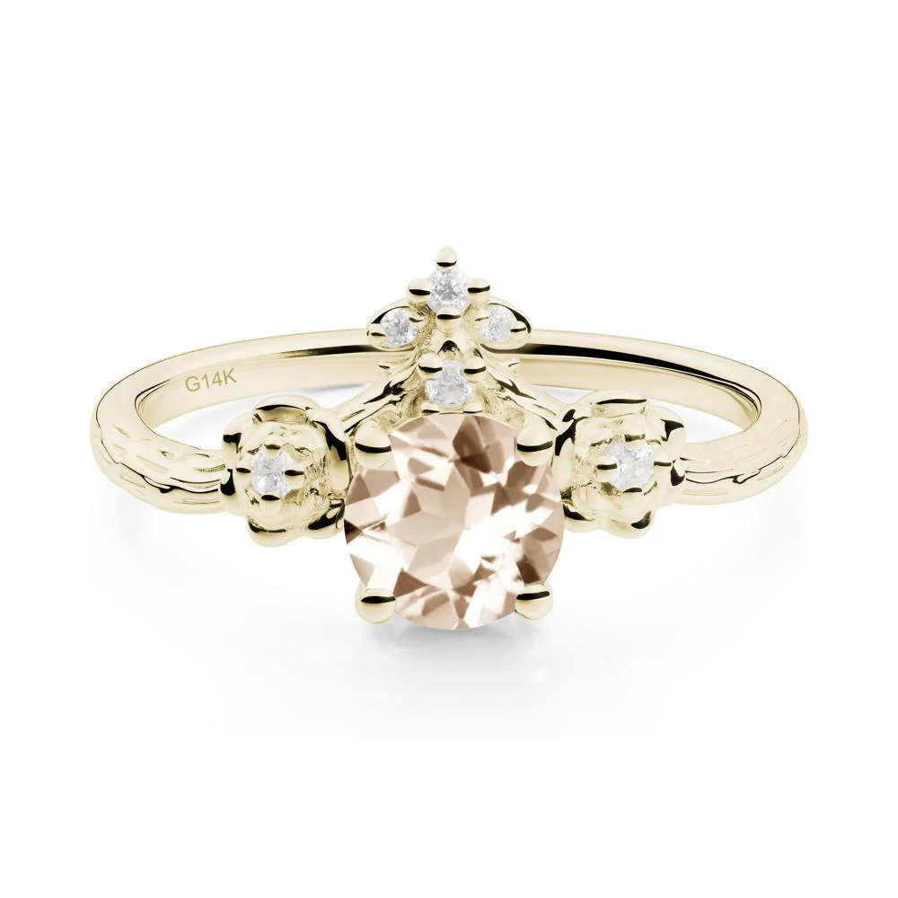 Floral Inspired Morganite Statement Ring - Image 4