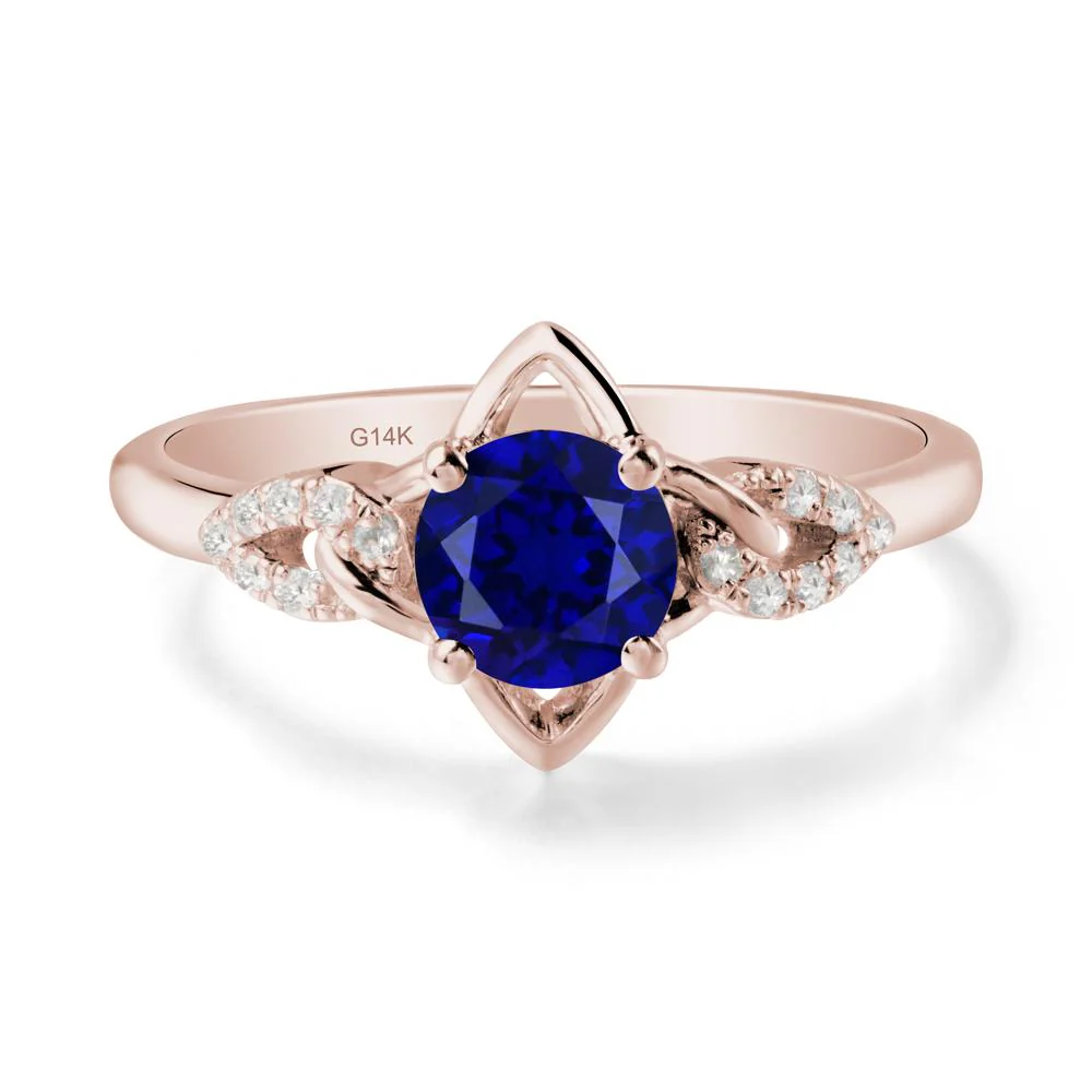 Unique Sapphire Celtic Knot Ring