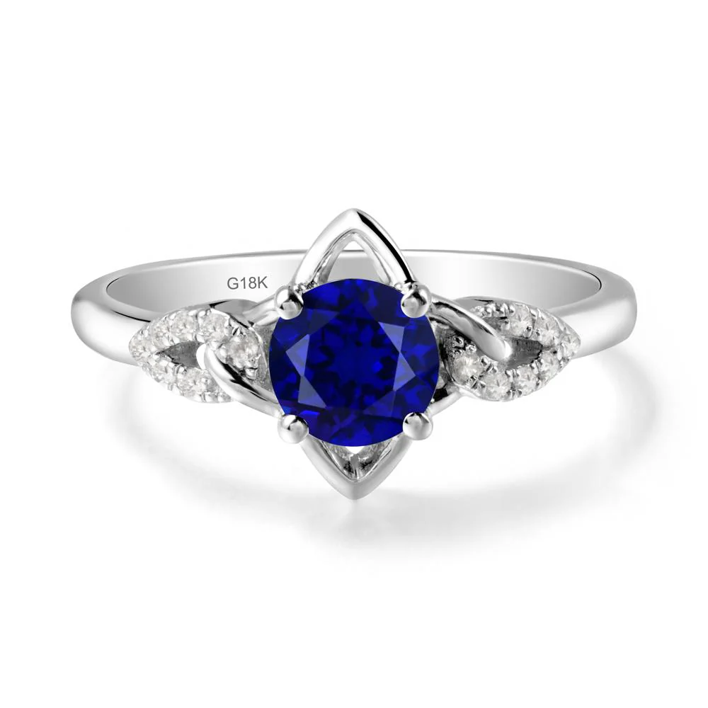Unique Sapphire Celtic Knot Ring - Image 5