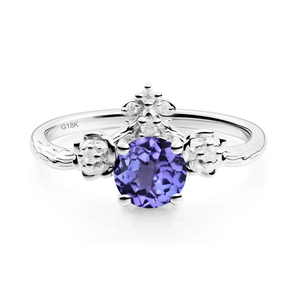 Floral Inspired Tanzanite Statement Ring - Image 3