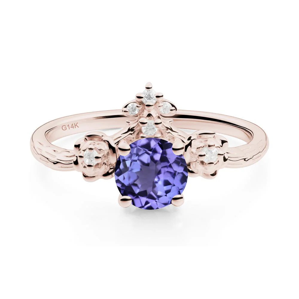 Floral Inspired Tanzanite Statement Ring - Image 9