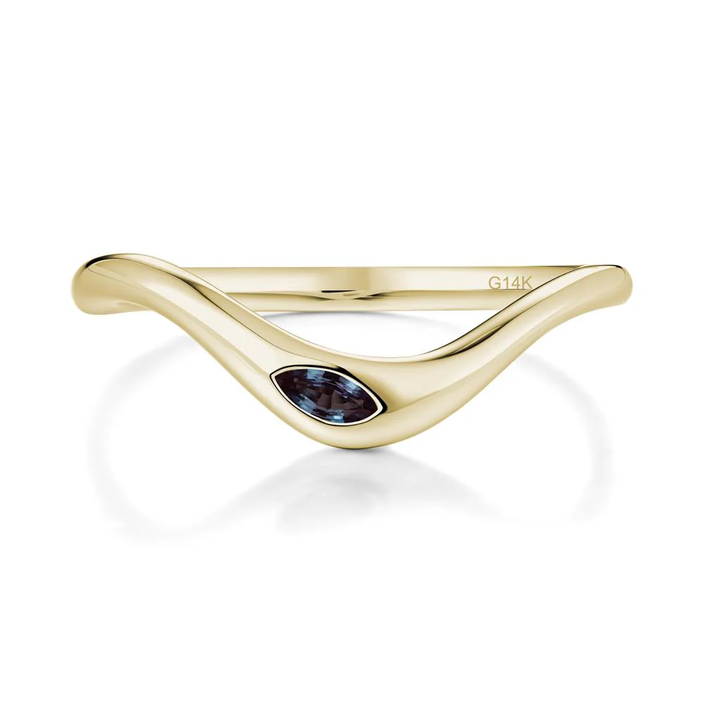 Flow Marquise Cut Alexandrite Ring - Image 2