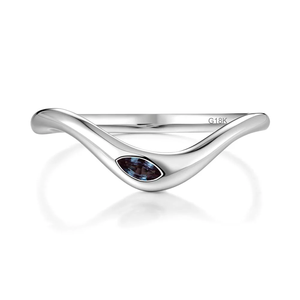 Flow Marquise Cut Alexandrite Ring - Image 5