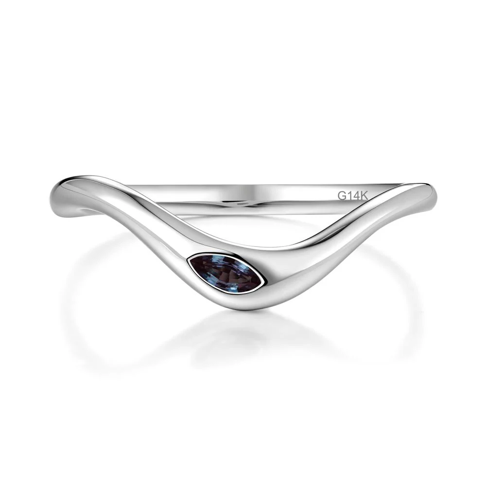 Flow Marquise Cut Alexandrite Ring - Image 6