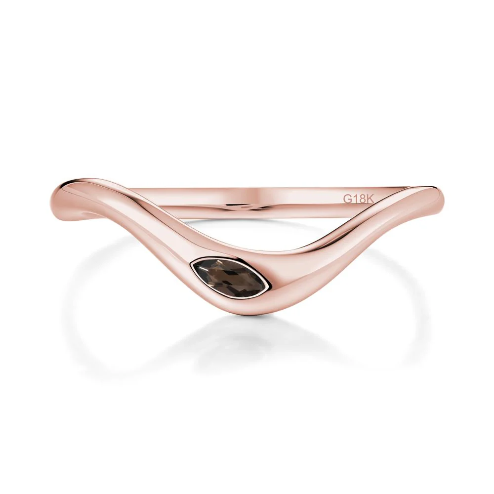 Flow Marquise Cut Smoky Quartz Ring - Image 2