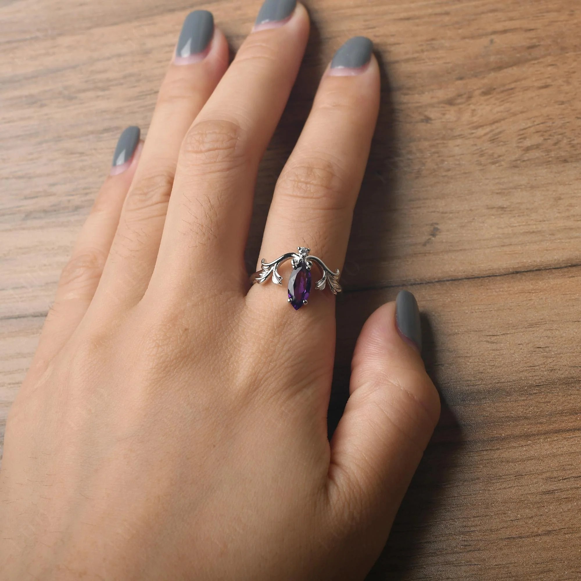 Amethyst Branch Ring - Image 14