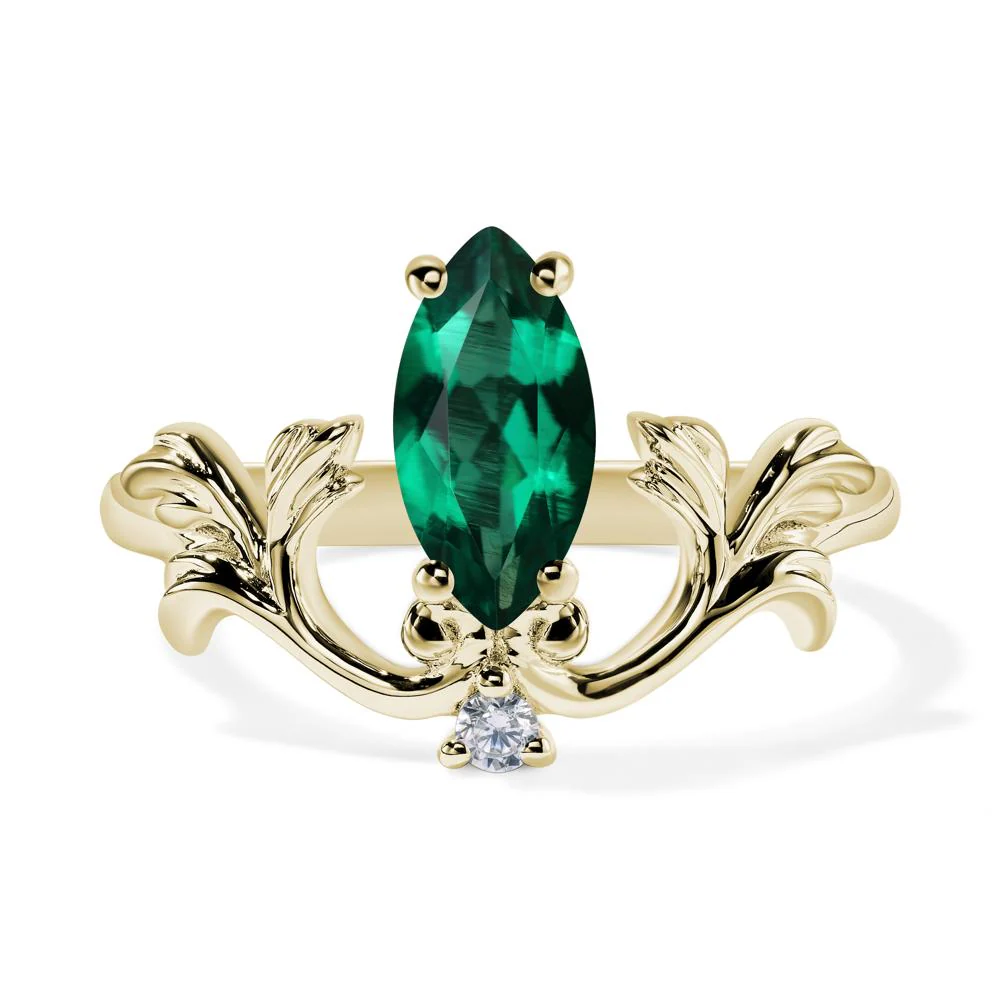 Emerald Branch Ring