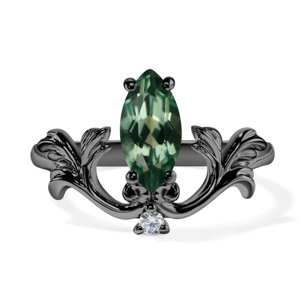 Green Sapphire Branch Ring - Image 2