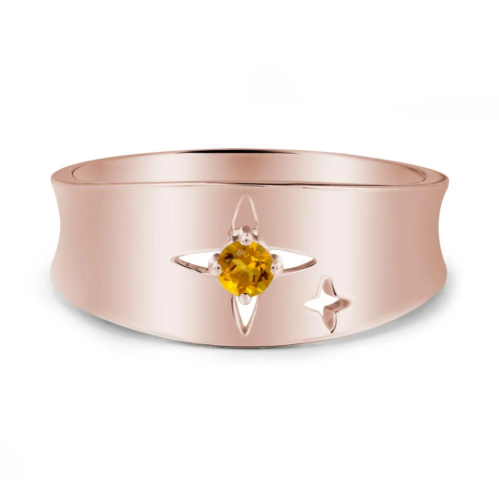 Four Point Star Citrine Ring - Image 2