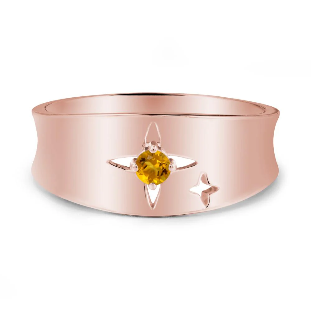 Four Point Star Citrine Ring - Image 4