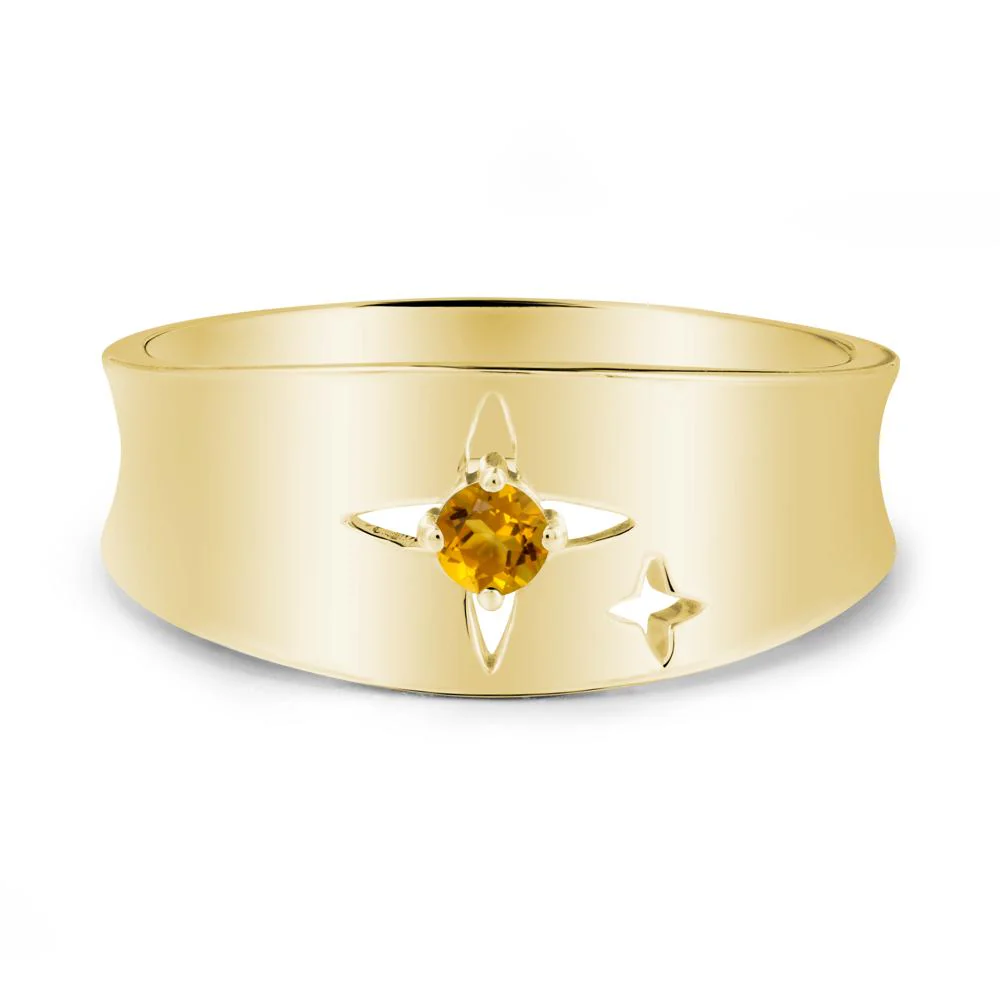 Four Point Star Citrine Ring - Image 6